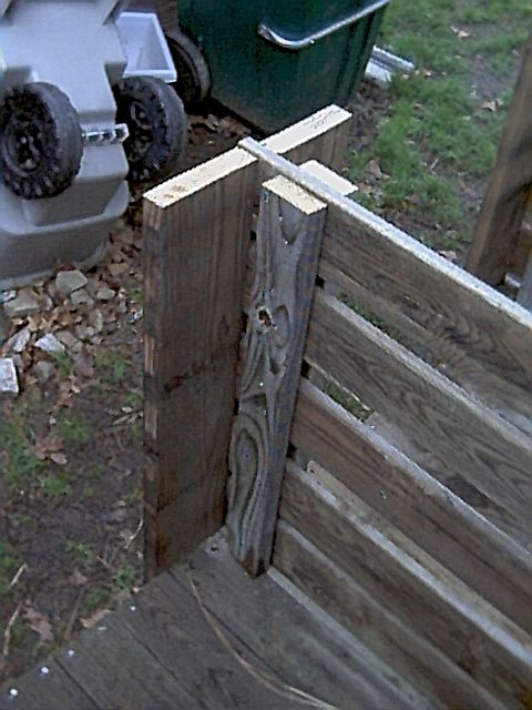 Compost Bin - Yard Waste - Front Door Support